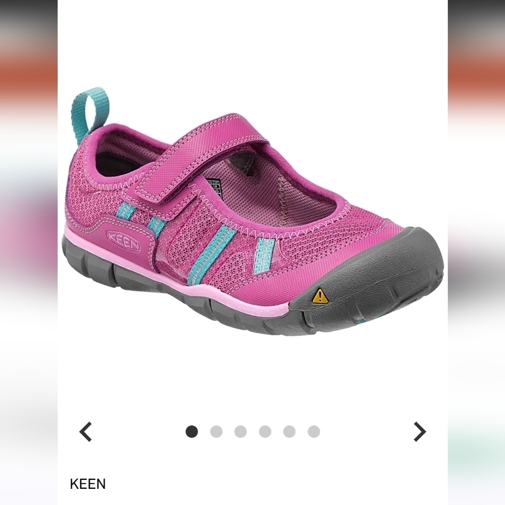 Keen Maryjane Moxie Pink Shoes. Fabric Upper Rubber Sole Women's 8 Kid 6 outdoor